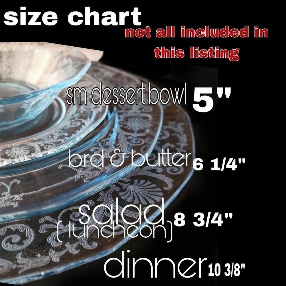 1 Fostoria Versailles 1920s etched Azure blue 6